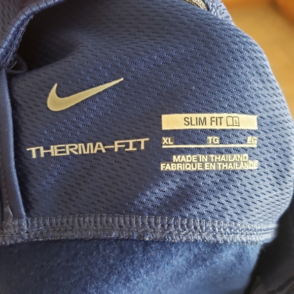 Nike winter warrior padded drill top pullover blue extra large XL new - Picture 14 of 15